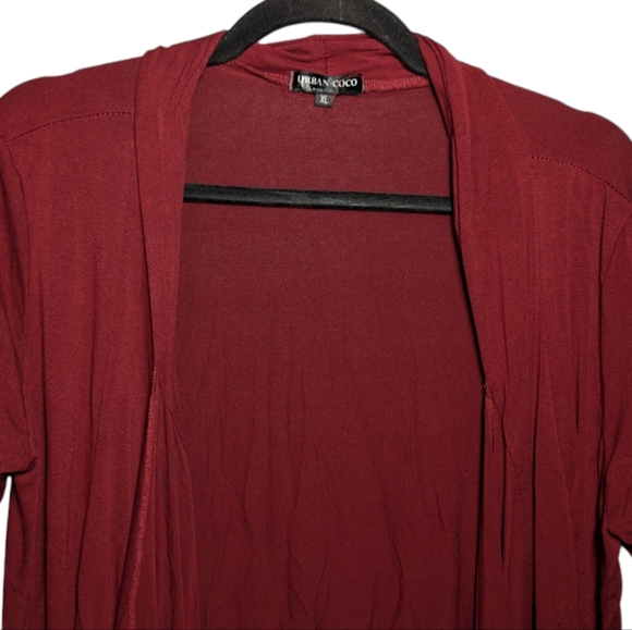 Urban Coco Short Sleeve Open Front Cardigan XL ❤️ Effortless & Comfy - Picture 10 of 15